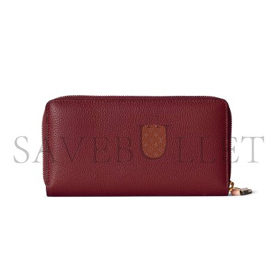 GUCCI BI-COLOR GG MARMONT ZIP AROUND WALLET 456117 (19*10.5*2cm)